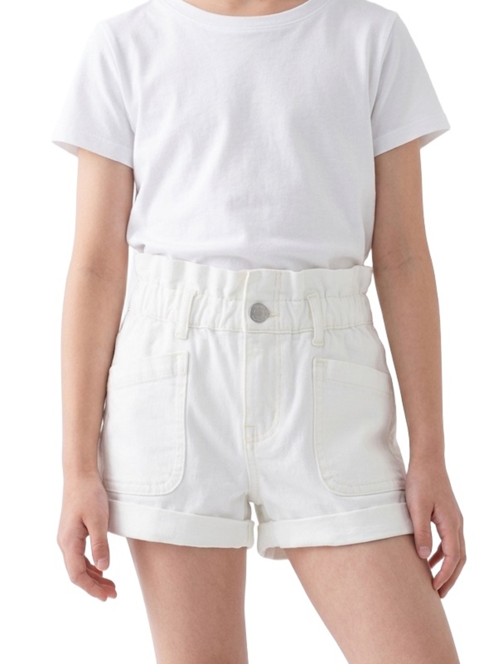 Gap kids toddler girl just like mom denim shorts white